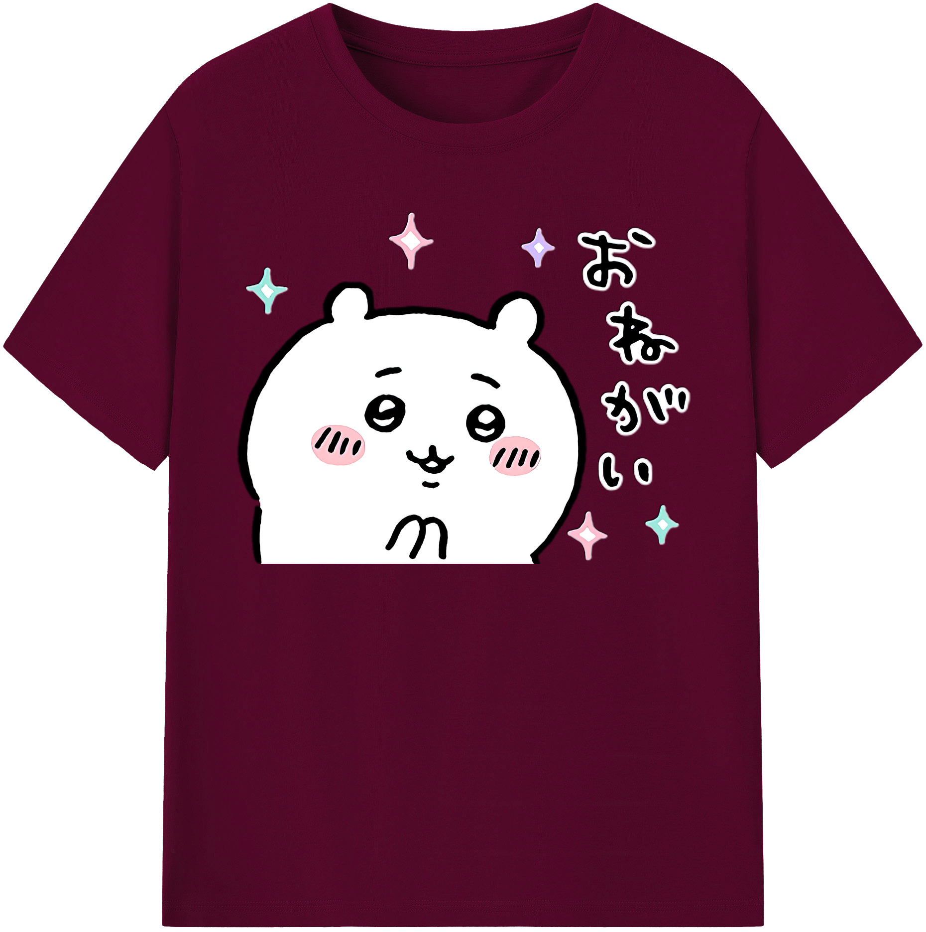（画像用） ちいかわ ちいかわ Chii-kawa chiikawa レディースカジュアルプリントTシャツ（綿100％）